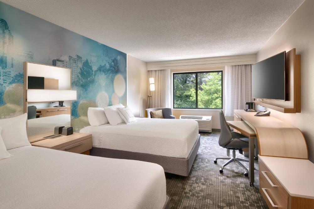 Queen Room with Two Queen Beds and Roll-in Shower - Mobility and Hearing Accessible interior
